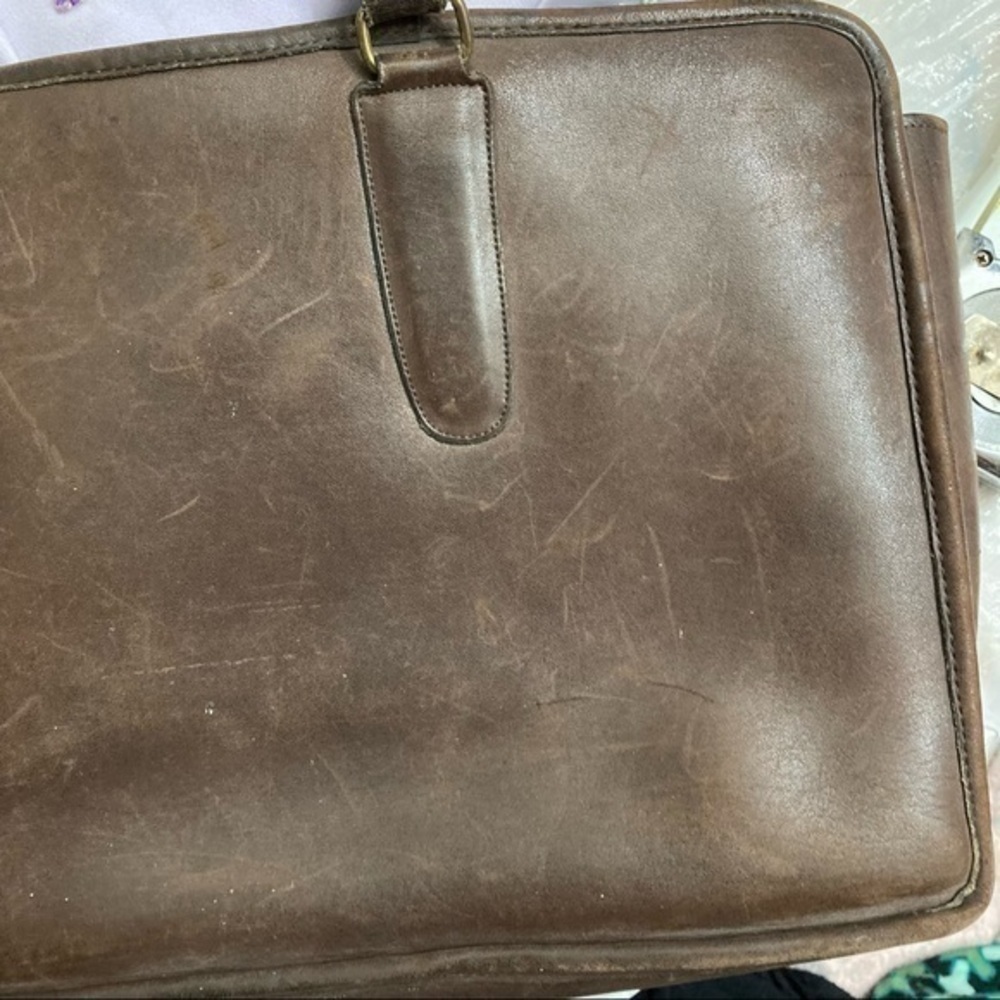 Coach rare vintage brown leather tote bag New York City Bonnie cashin - Picture 5 of 14